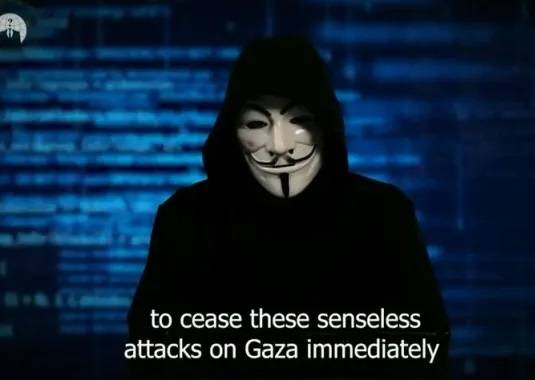 "Anonymous Global" لنتنياهو: آن الأوان لتواجه عواقب الاعتداءات في غزة