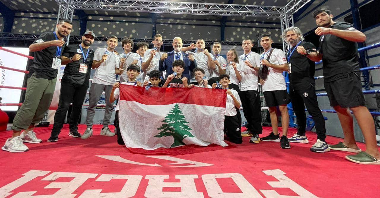 5 ذهبيات و8 فضيات و3 برونزيات للبنان
في بطولة البحر المتوسط للمواي تاي