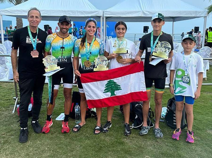8 ميداليات ملوّنة للبنان
في بطولة آسيا للترياتلون