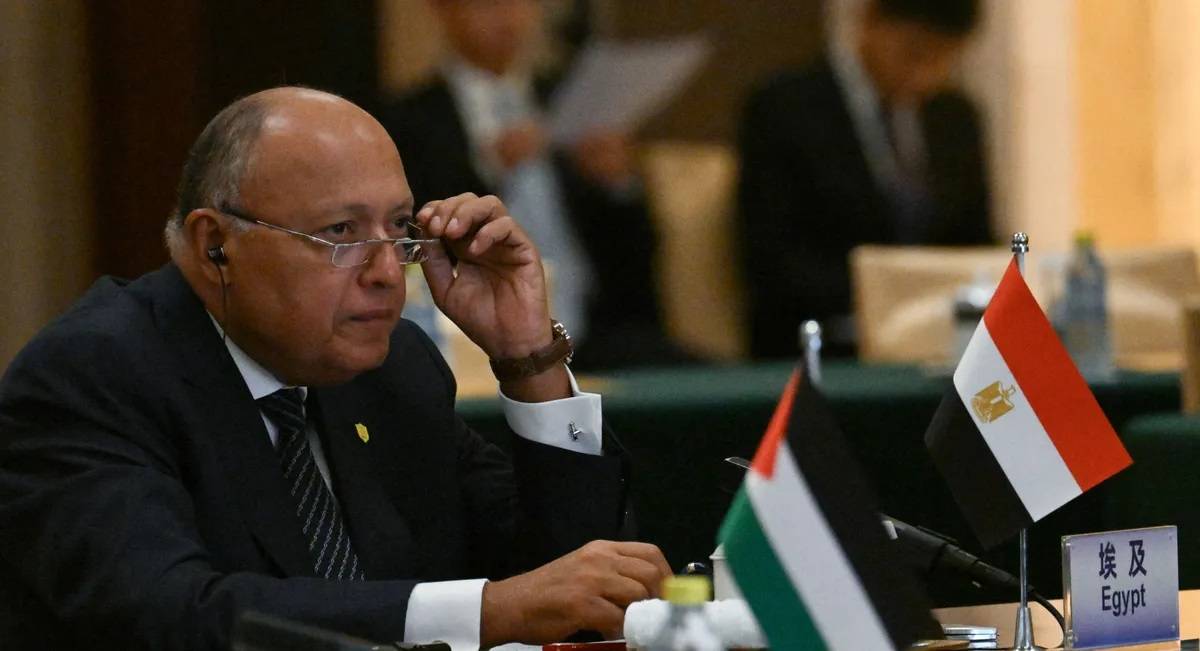 وزير الخارجية المصري: تهجير الفلسطينيين "خط أحمر" ودول كبرى تغطي على اعتداءات "إسرائيل"