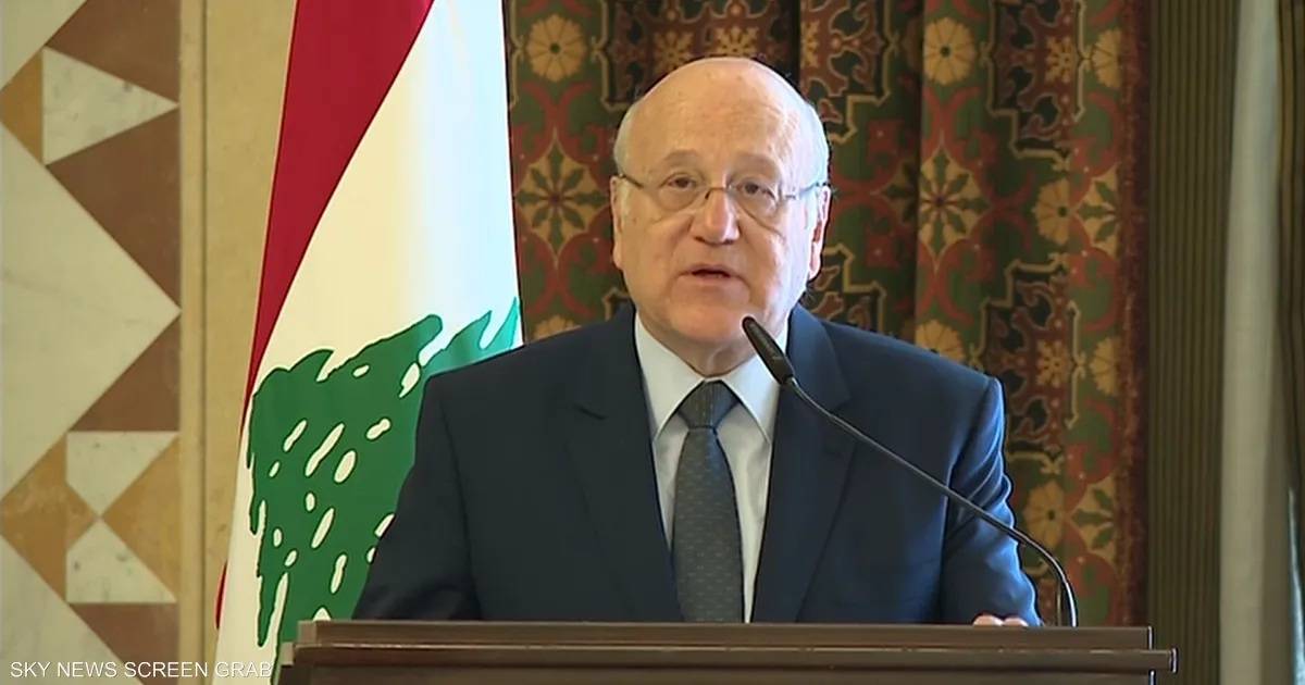 ميقاتي: لن نرضى بانتهاك سيادتنا وعلى المجتمع الدولي أن يردع إسرائيل