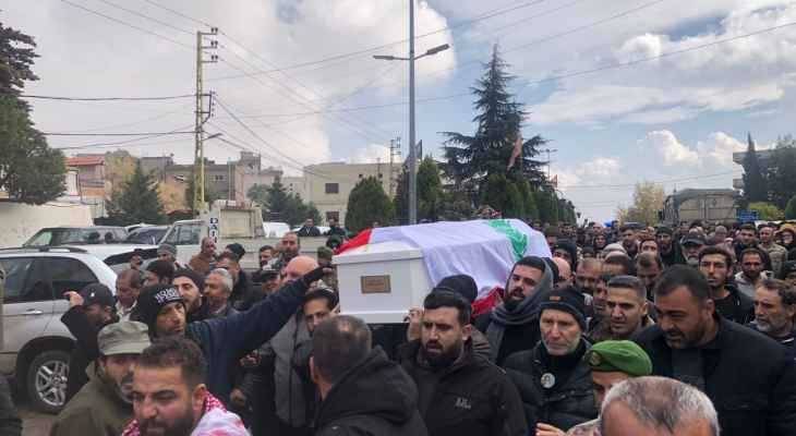 شمسطار ودعت شهيد الجيش اللبناني