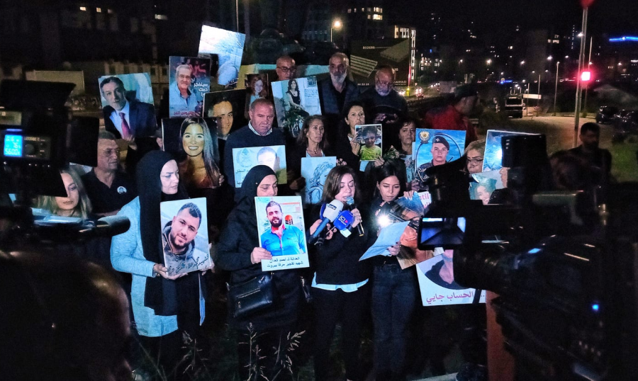 وقفة لأهالي ضحايا انفجار مرفأ بيروت:  لن نستسلم... والعدالة آتية مهما طال الزمن