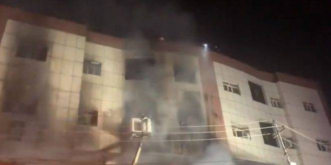 بالفيديو- وفاة 14 طالبة بحريق هائل في أربيل
