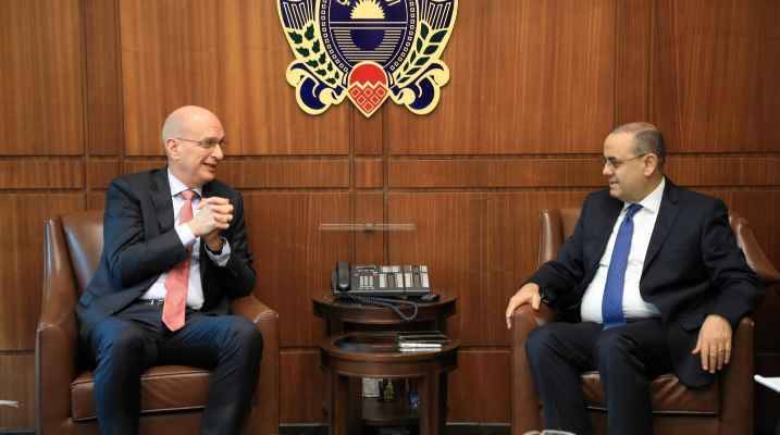 البيسري عرض الأوضاع مع سفير ألمانيا