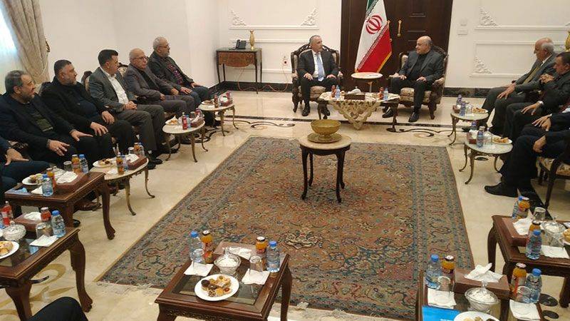 سفير إيران استقبل وفداً من "لقاء
الأحزاب والقوى والشخصيات الوطنيّة"