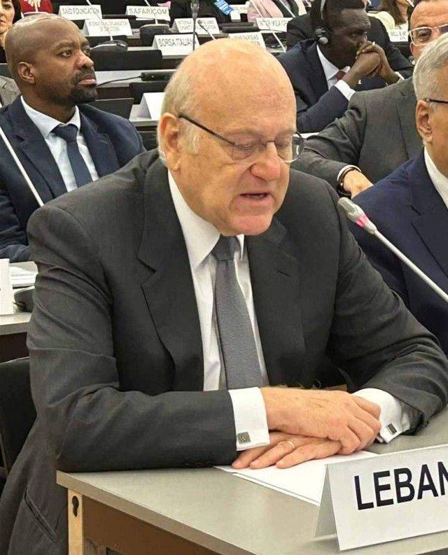 ميقاتي من جنيف تجنّب ذكر العدوان
الإسرائيلي : الأزمة إنسانيّة في غزة