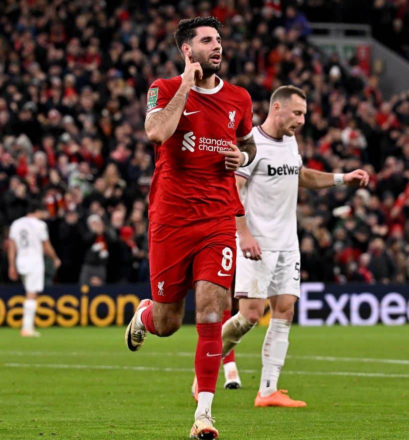 ليفربول يقصو على ويستهام بخماسية ويعبر الى نصف نهائي الكأس