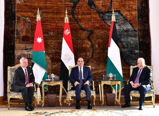 القمة المصرية الأردنية ترفض أي تحرك لتهجير الفلسطينين