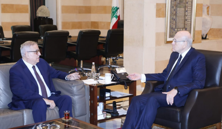 بوحبيب بحث مع ميقاتي وفرونتسكا وسفير المانيا
في مساعي وقف الاعتداءات الإسرائيليّة