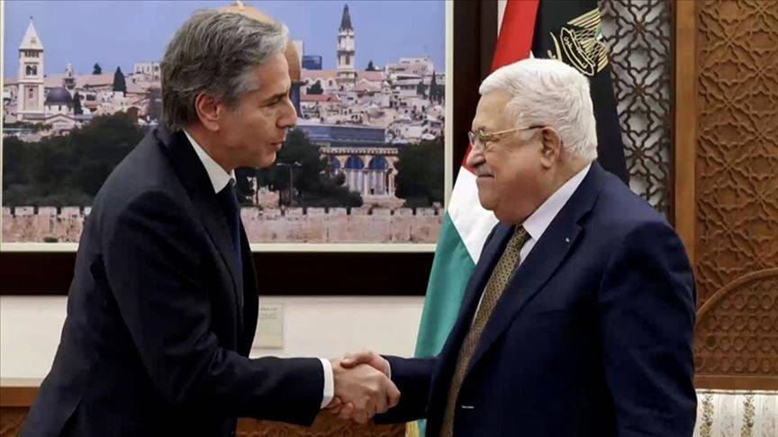 شتائم وصراخ في اللقاء الذي جمع عباس وبلينكن