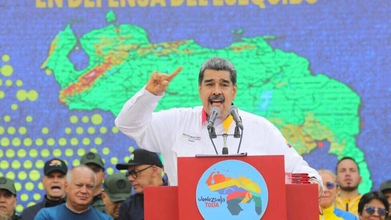 مادورو يقرّ خطة البرلمان لقانون ضم أراض من غويانا