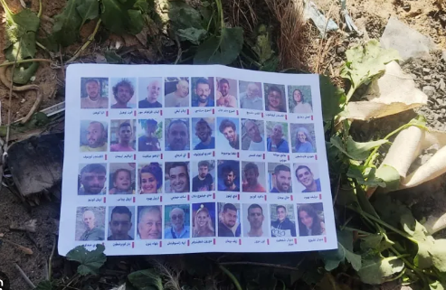 طائرات حربية للعدو تلقي منشورات على غزة تحمل صور محتجزين "إسرائيليين"