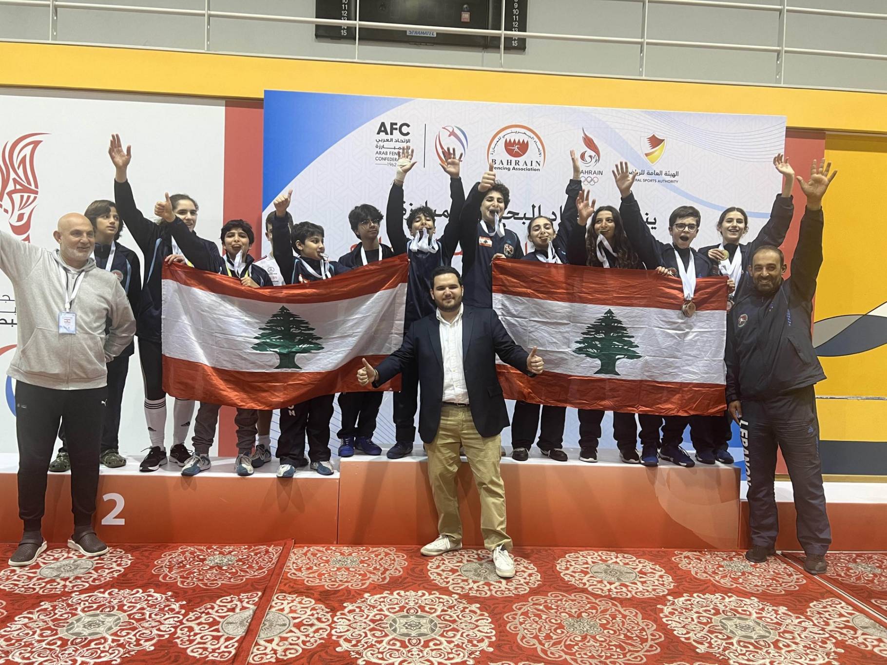 13 ميدالية ملونة للبنان في البطولة
العربية للبراعم في المبارزة
