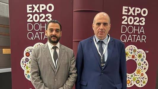 لحود وابو حيدر في قطر لمتابعة النشاطالت
في الجناح اللبناني في اكسبو الدوحة