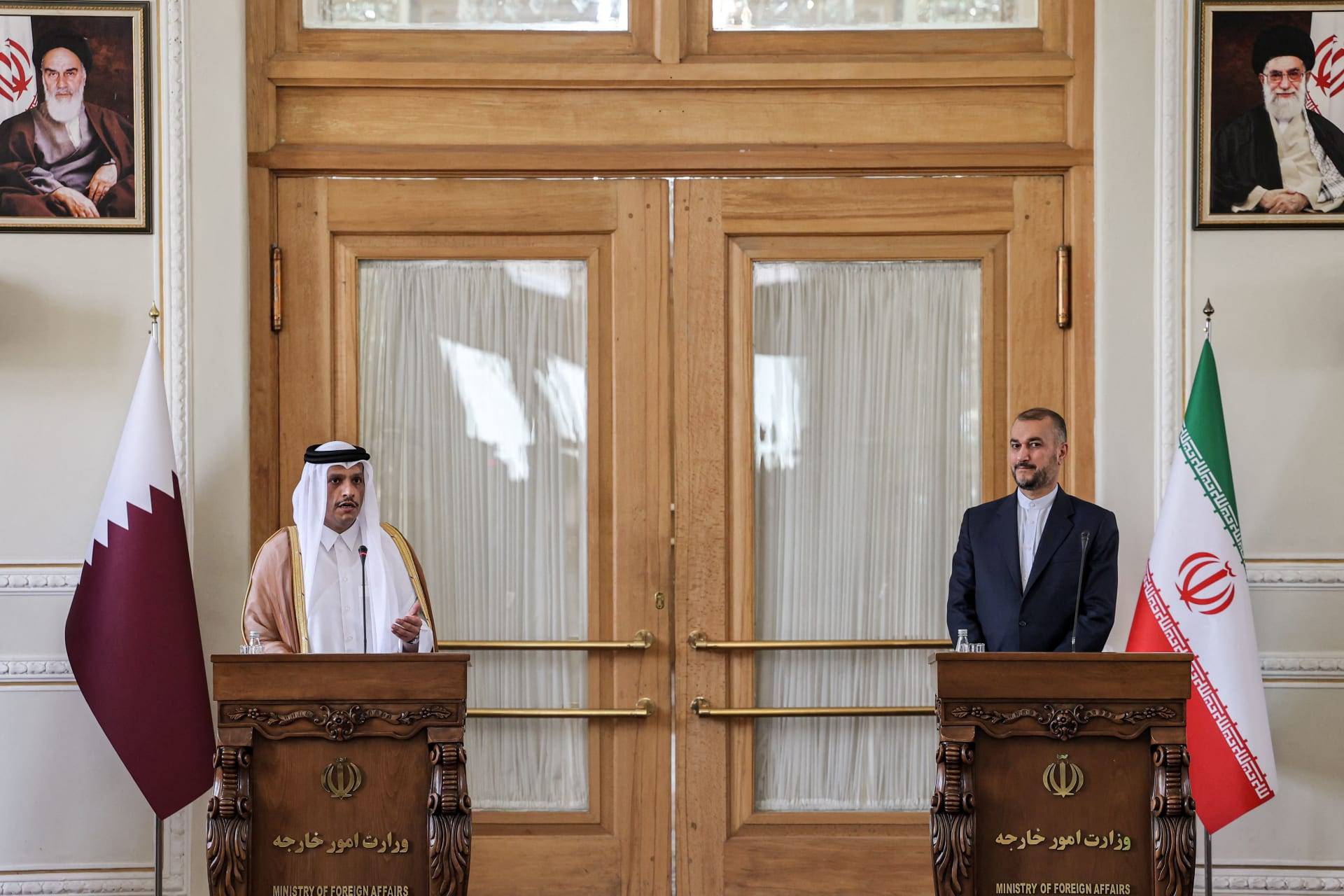 وزيرا خارجيتا إيران وقطر يدعوان إلى ضرورة وقف الحرب على غزة