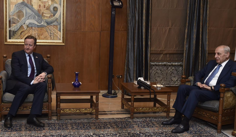 بري لكاميرون: لبنان متمسك بالـ1701 وينتظر تطبيقه كاملا