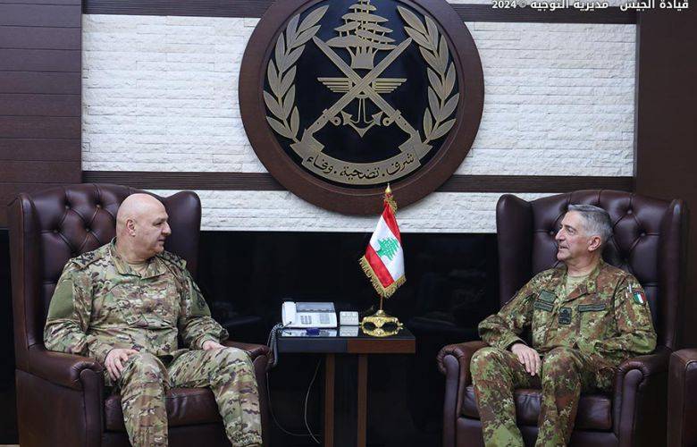قائد الجيش بحث مع فاعليات عسكرية
إيطالية وكورية التطوّرات في الجنوب