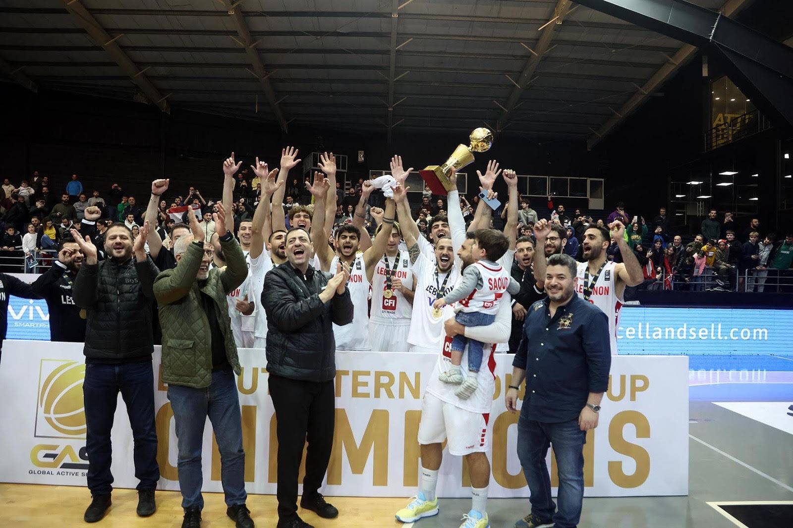 منتخب لبنان بطلاً لكأس بيروت betarabia  لكرة السلة