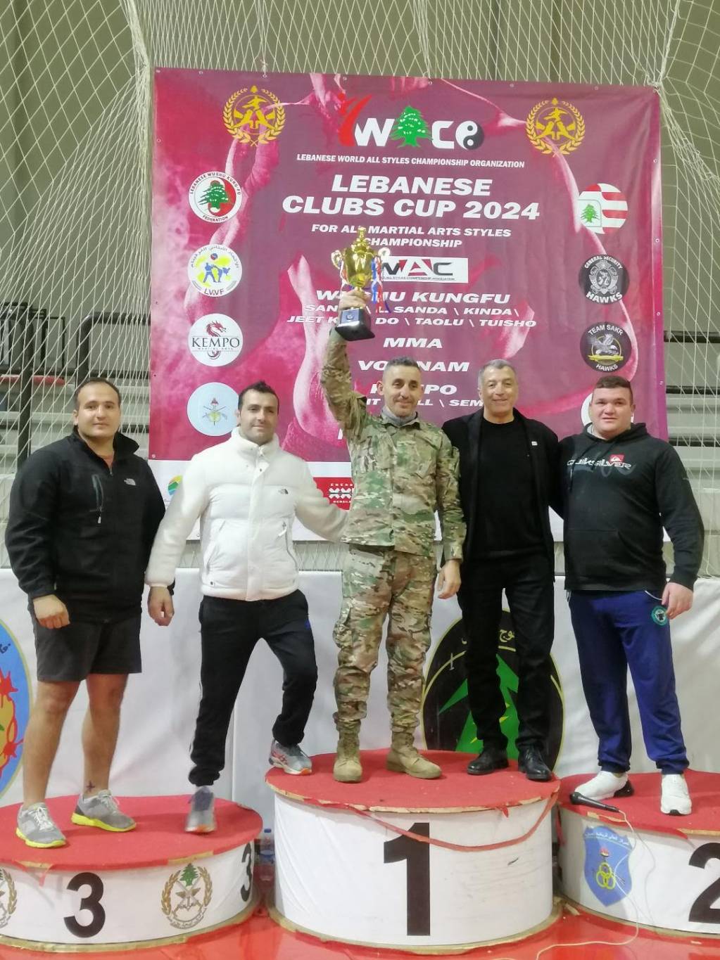 فوز الجيش و"يو أف سي" و"بروبليم تيم" و"تايغرز أوكتاغون"
في كأس الاندية اللبنانية الأولى لجميع الفنون القتالية