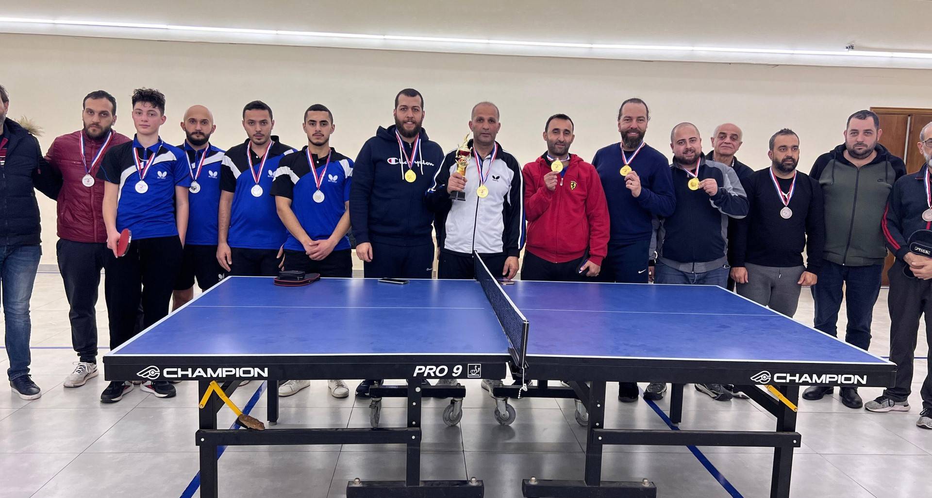 كرة طاولة... نادي حوش الأمراء بطل البقاع