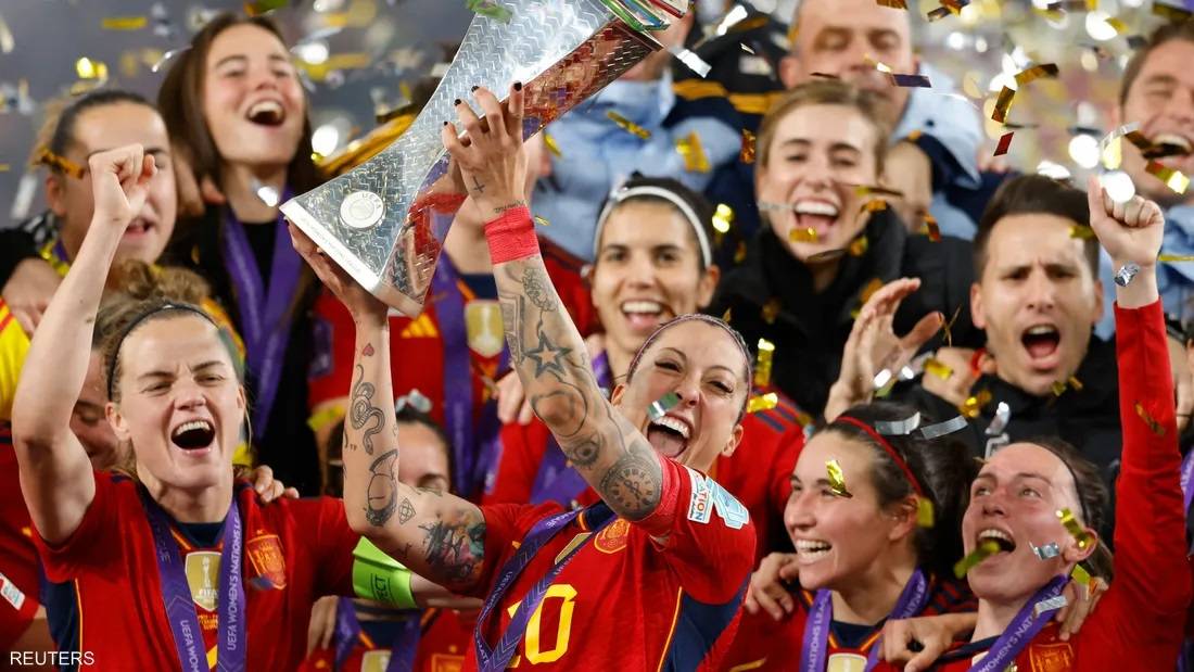 سيدات اسبانيا يتوجن بدوري الأمم الأوروبية