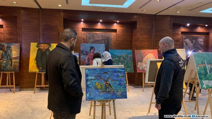 افتتاح معرض «مائة لوحة من غزة»