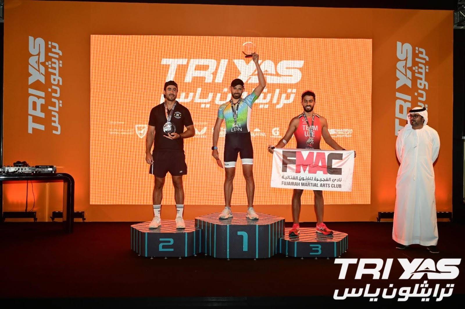 الزعبي وناضر بطلا ترياتلون أبو ظبي