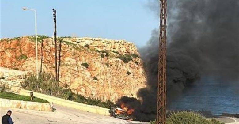 الإحتلال ينشر فيديو لاستهداف السيارة في الناقورة