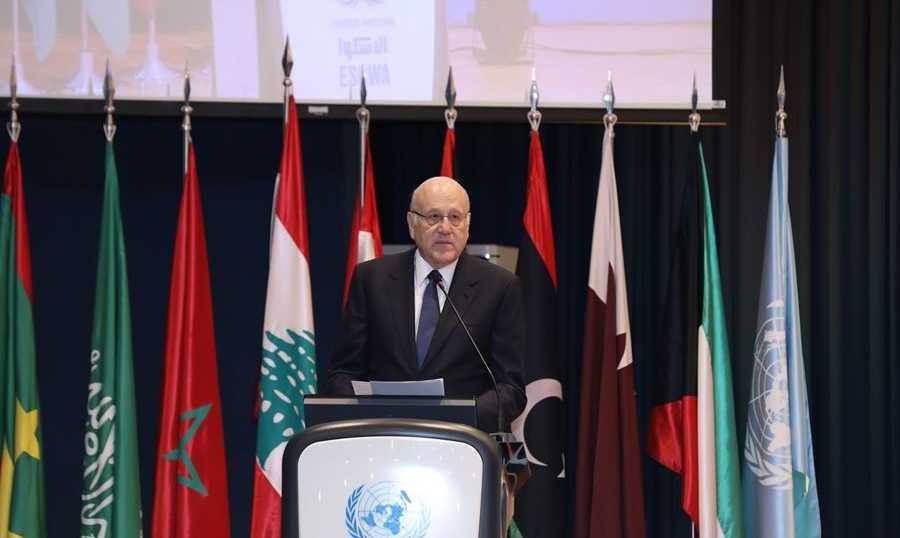ميقاتي: لإلزام "إسرائيل" بتطبيق القرارات الدوليّة
والانسحاب من الأراضي اللبنانيّة المحتلّة