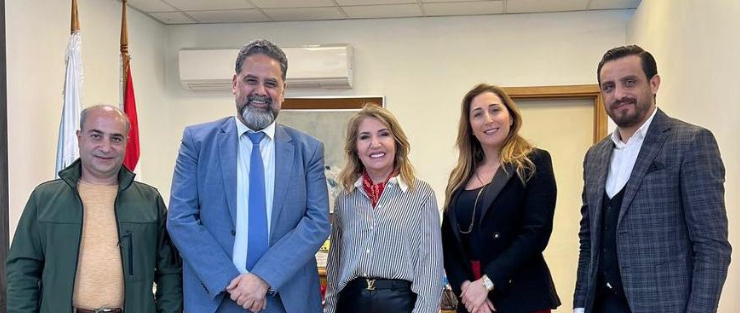 زيارة وفد من جمعية كهف الفنون ومجلس أمنائها مدير عام وزارة التربية الاستاذ عماد الاشقر