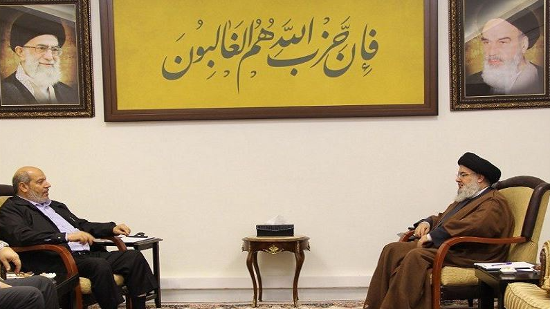 نصرالله بحث مع وفد حماس التطوّرات
الميدانيّة في غزة ‏والضفّة الغربيّة