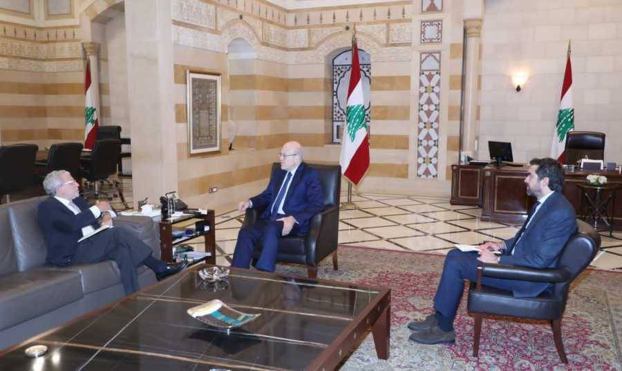 ميقاتي عرض مع ريزا الخطة الإنمائيّة
وتابع مع وزراء شؤوناً معيشيّة وبيئيّة