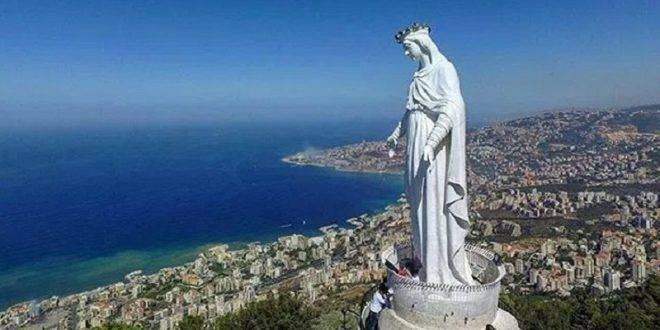 إدارة مزار سيدة لبنان – حريصا توضح انتشار صورة لكتابات حزبية