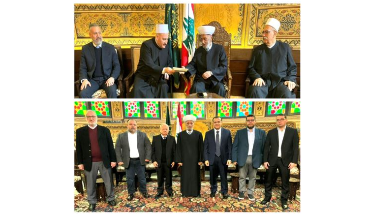 وفد من مشيخة العقل دعا ميقاتي
ودريان والخطيب الى مأدبة إفطار