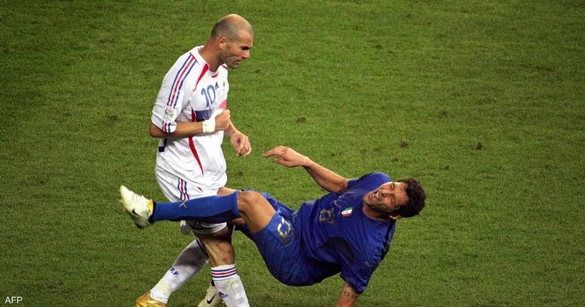 بعد 18 عاماً... الندم يعذب ماتيراتزي بسبب "نطحة" زيدان