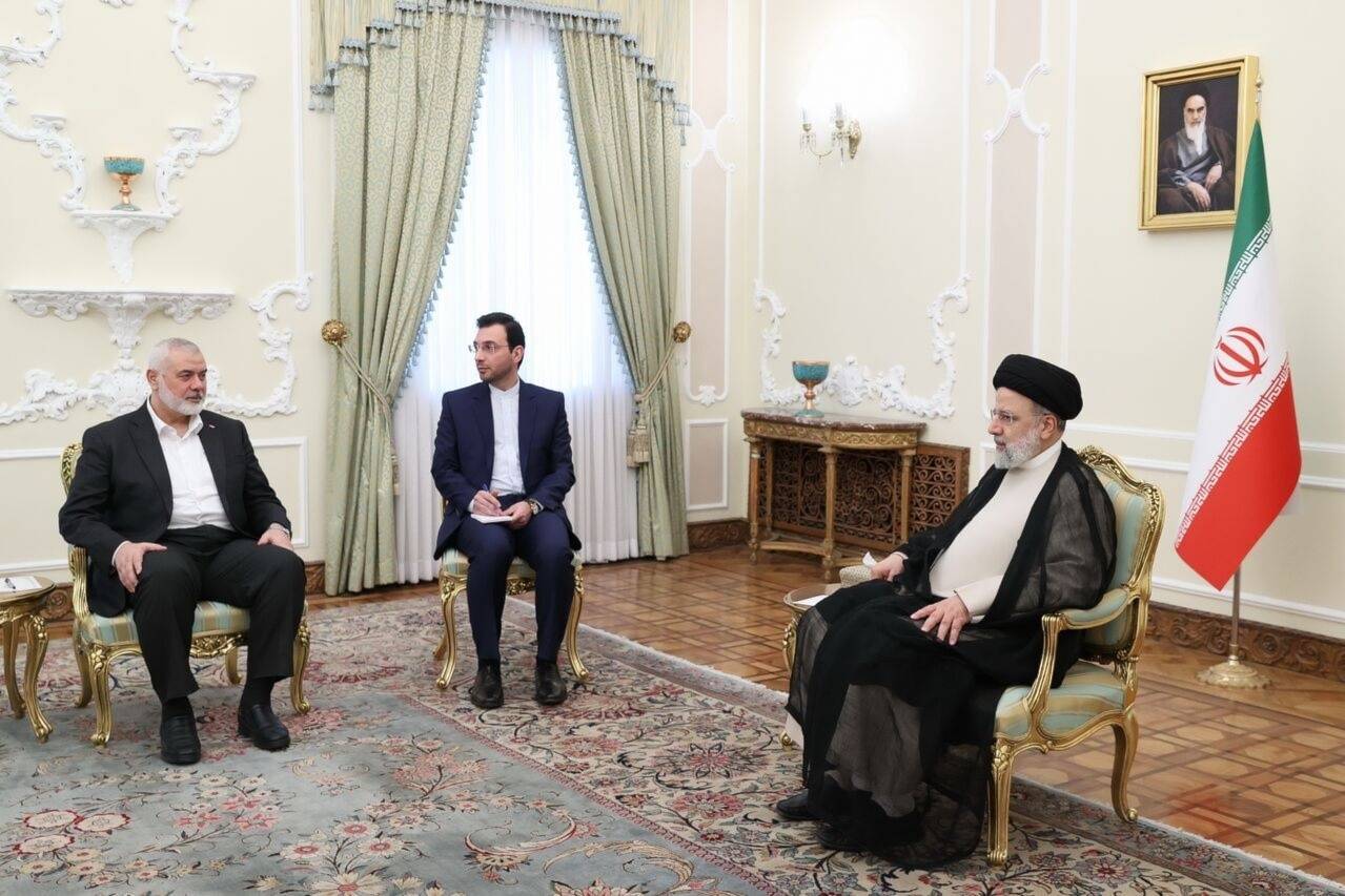 هنية من طهران: نقدّر موقف إيران من فلسطين.. والاحتلال يعيش عزلةً سياسية
