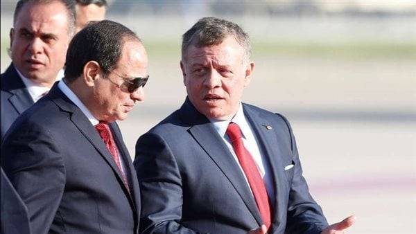 السيسي والملك عبد الله يؤكدان ضرورة التوصل لهدنة في غزة