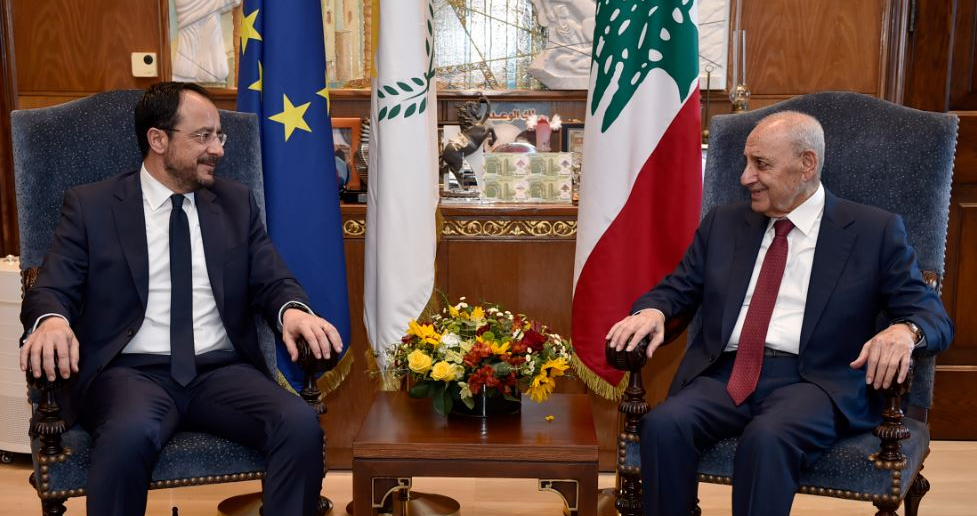 الرئيس القبرصي زار بري وميقاتي والمباحثات تناولت النزوح السوري:
ندعم لبنان في جميع المحافل الدوليّة حول عودة النازحين