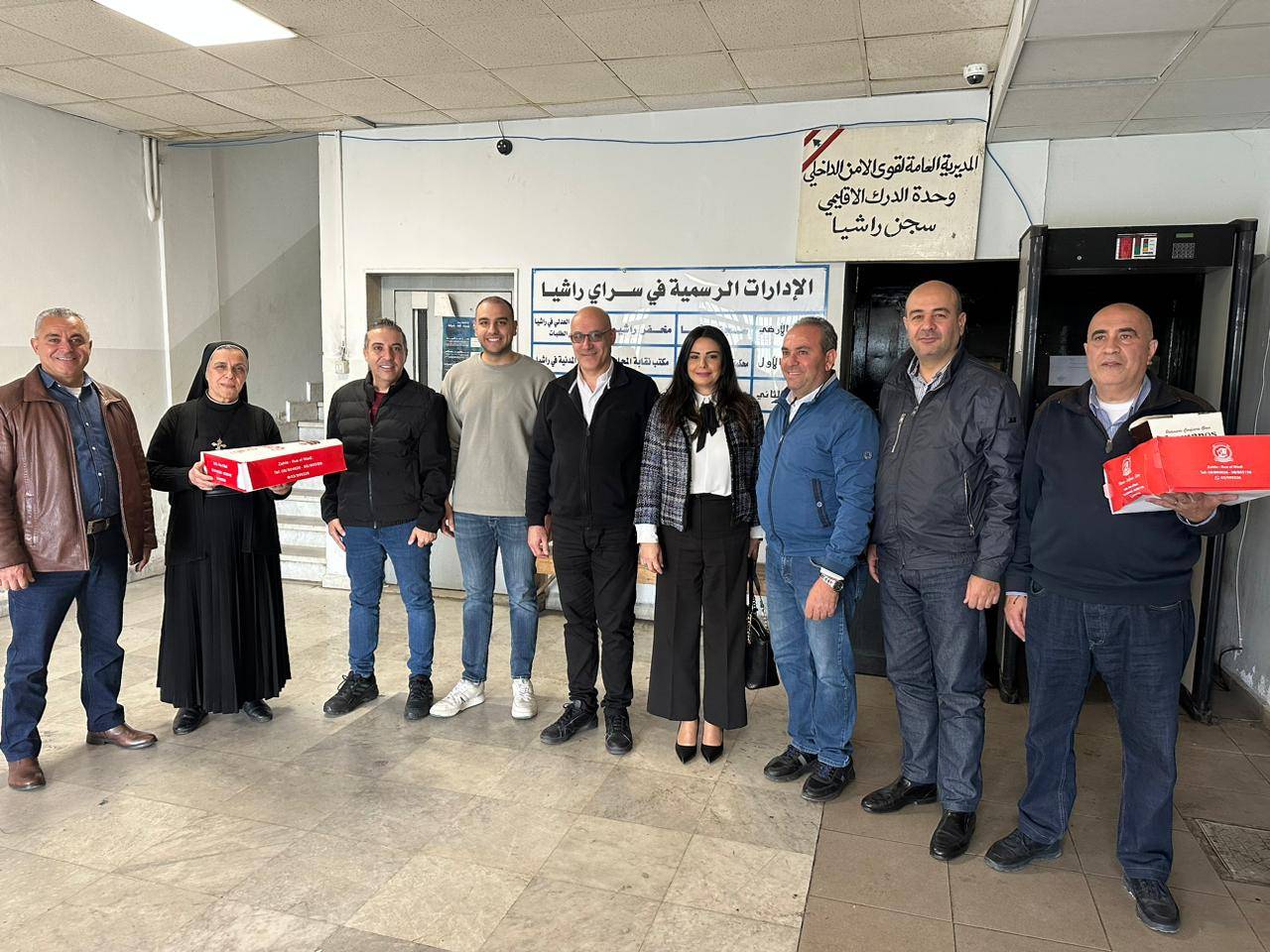 المرشدية العامة للسجون في لبنان بزيارة معايدة لسجني جب جنين وراشيا