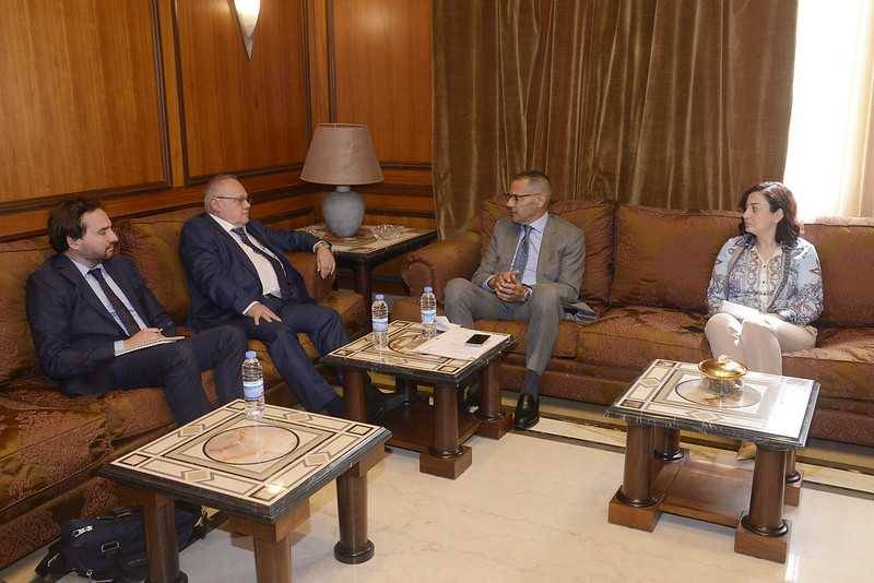 علامة عرض مع سفير هنغاريا
الأوضاع في الجنوب وملف النزوح