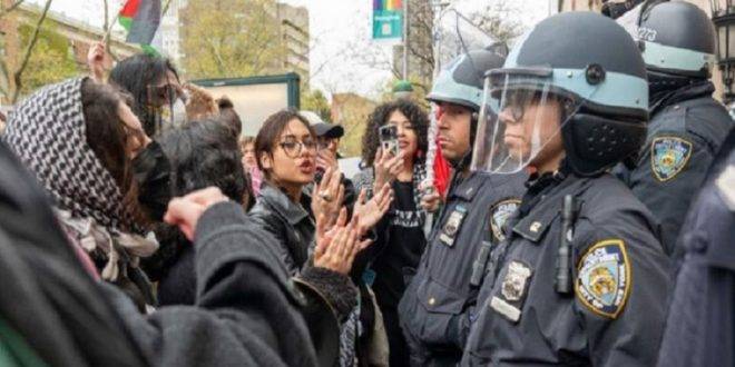 احتجاجات أمام سجن في تكساس دعماً لفلسطين!