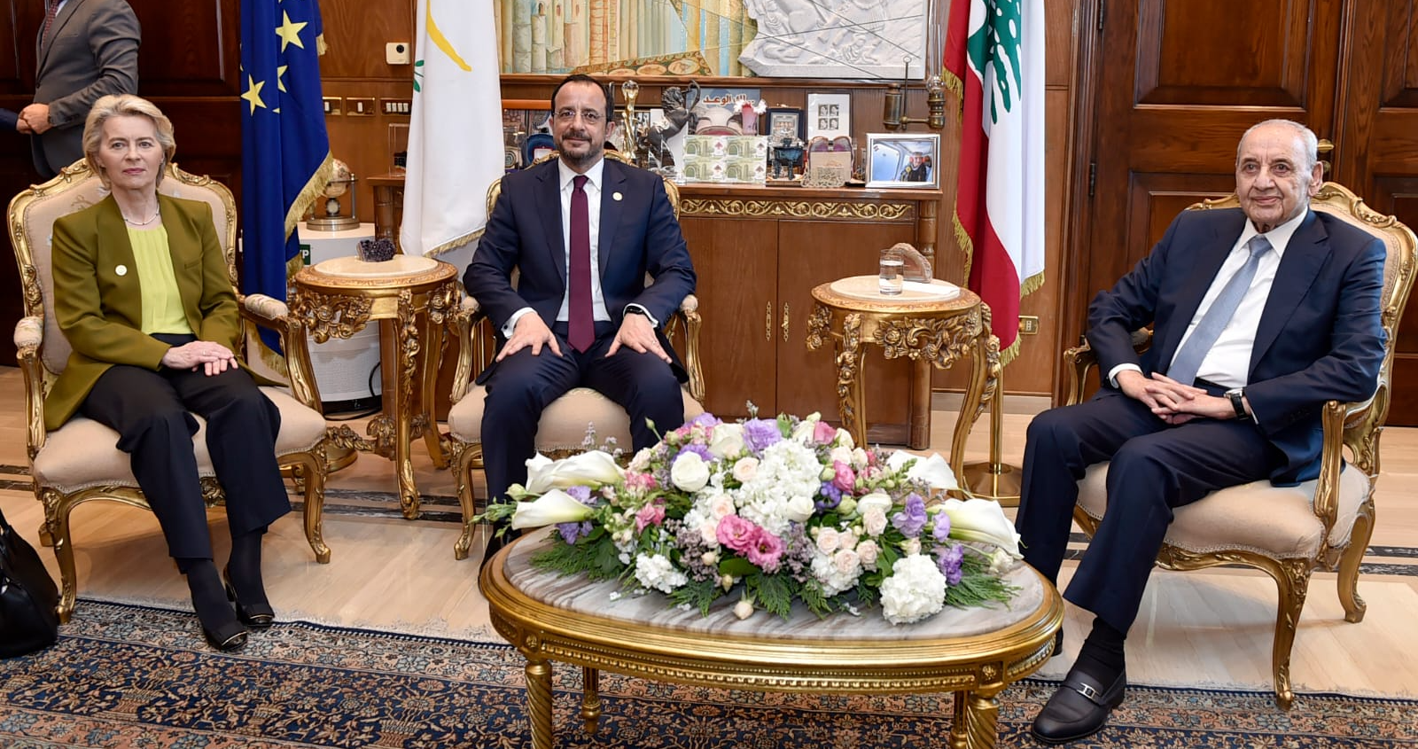 بري للرئيس القبرصي وفونديرلاين: لبنان لا يريد الحرب ومتمسك بالـ 1701