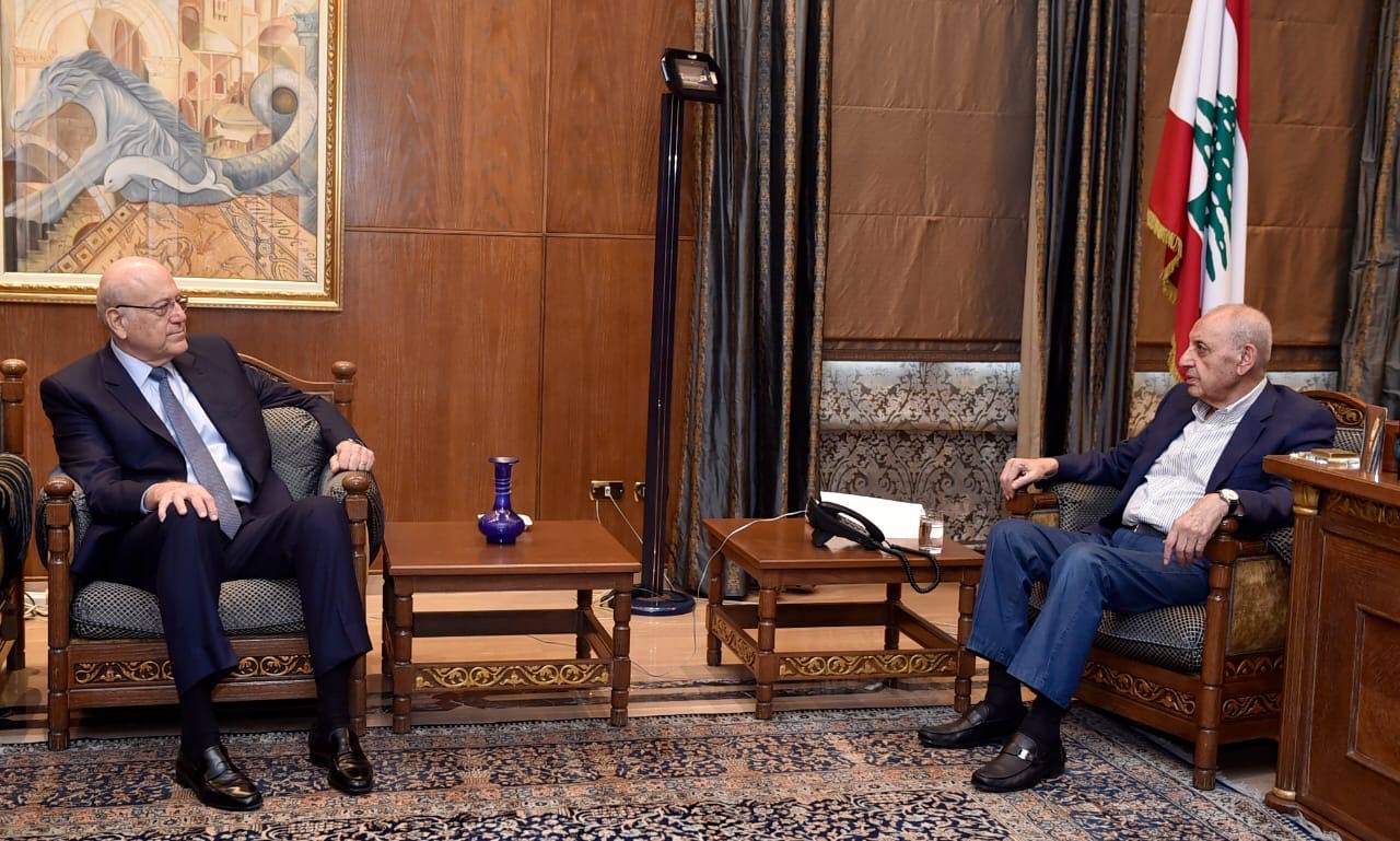 بري تابع الأوضاع العامة مع ميقاتي
