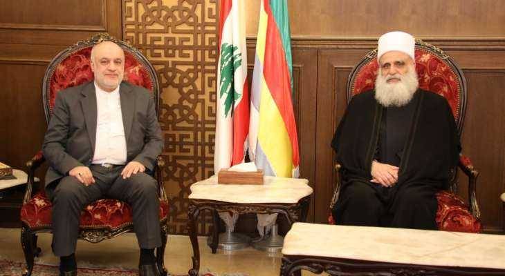 أبي المنى التقى وفدَي الرهبانيّة الأنطونيّة و "تجمّع العلماء"
أماني: نتمنّى أن يكون التشاور لمصلحة العلاقات بين بلدينا
