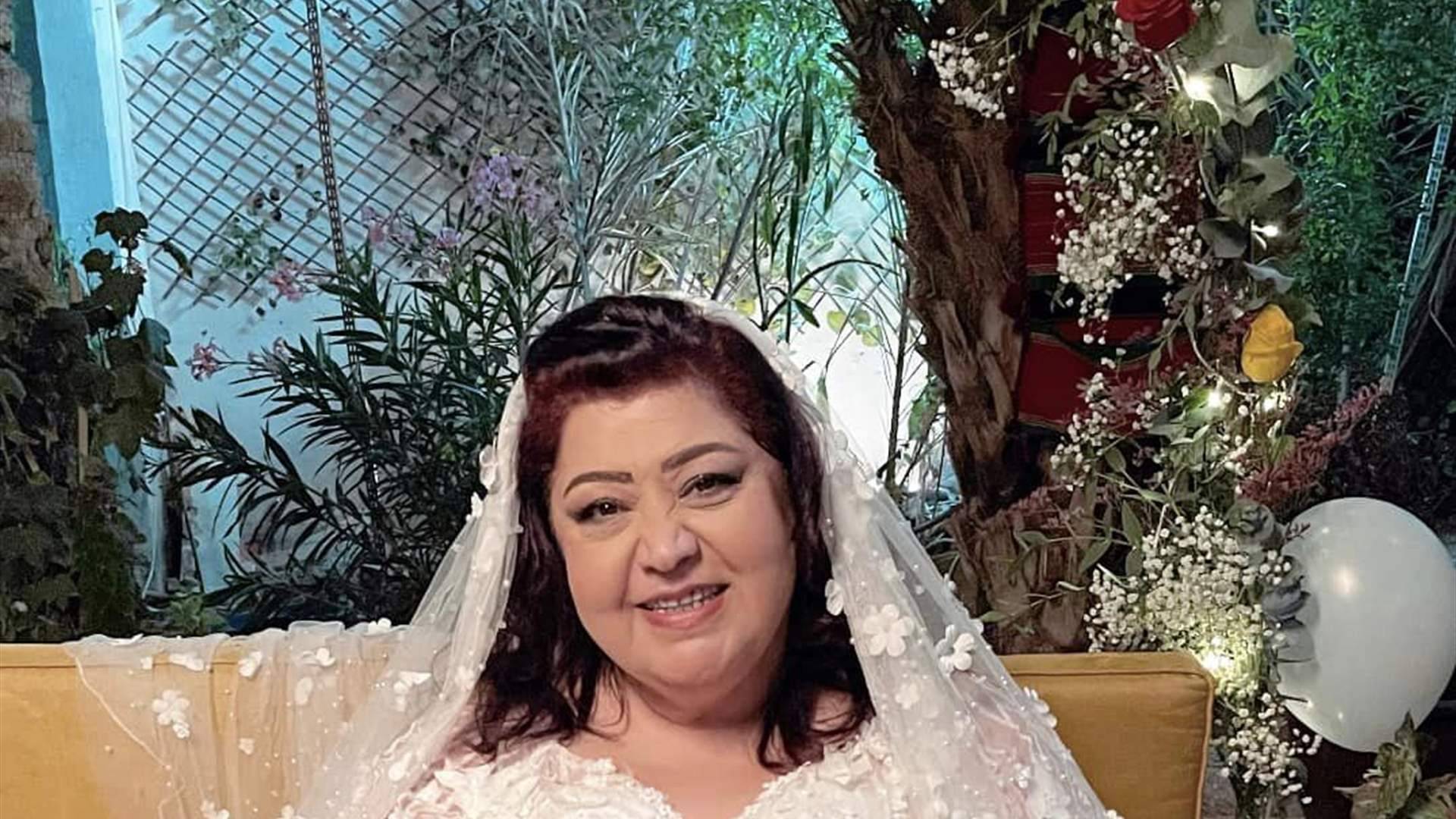 ليليان نمري بالفستان الأبيض... هل تزوّجت؟