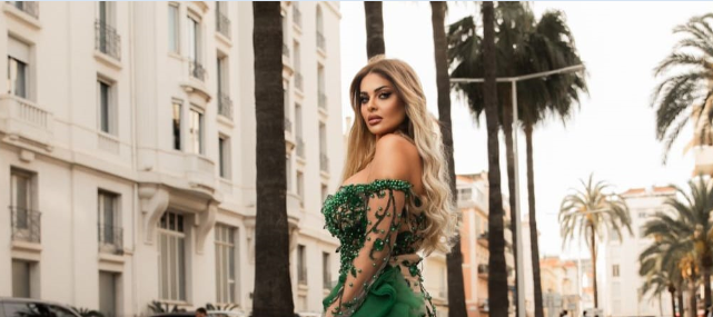 رنا الحسن ساحرة في مهرجان " كان" بتوقيع المصمم العالمي نبيل يونس