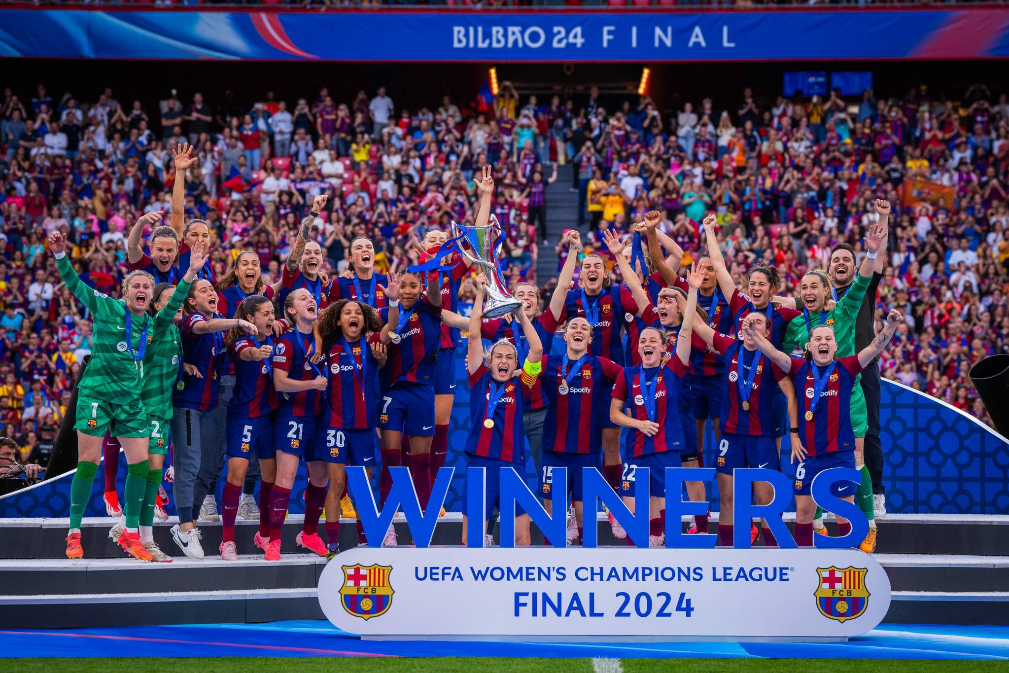 سيدات برشلونة بطلات أوروبا