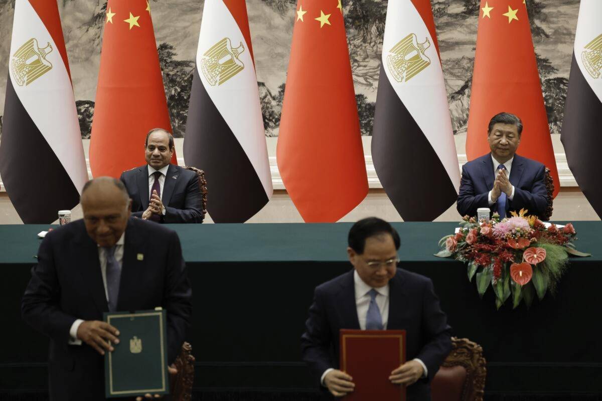 مباحثات بين الرئيس الصيني والمصري في بكين... وغزة على رأسها