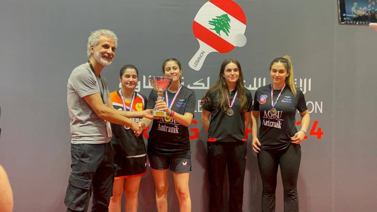 تاليا عازار بطلة كأس الربيع في كرة الطاولة